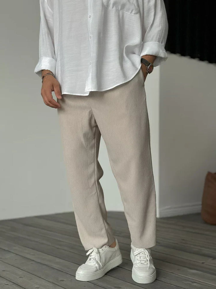 Elias | Relaxed Ribbed Trousers