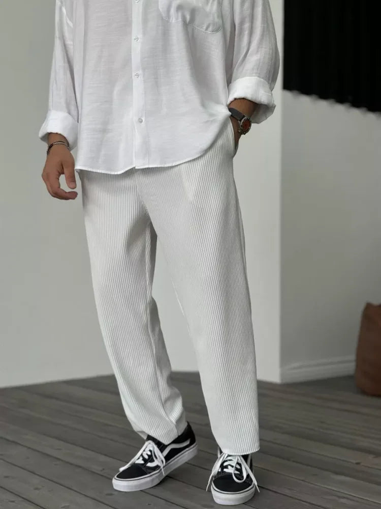 Elias | Relaxed Ribbed Trousers