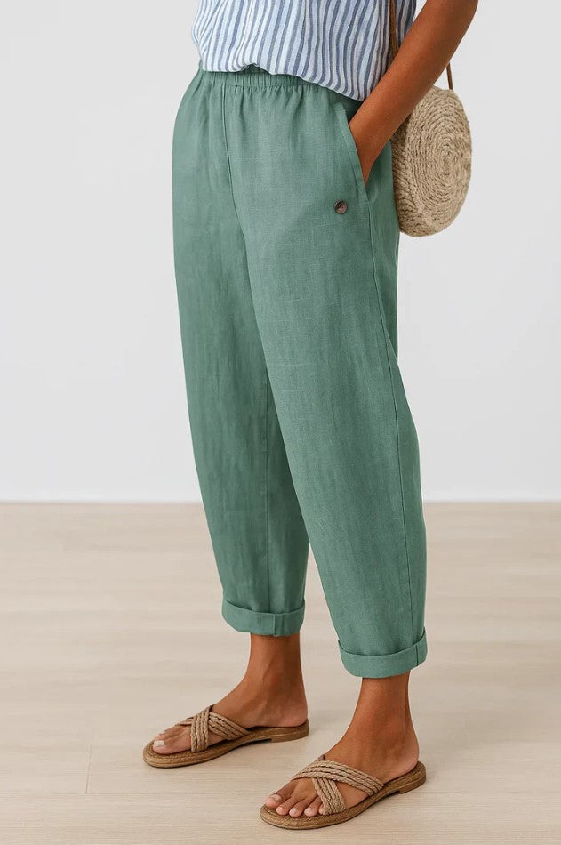 Alaric cotton-blend tailored trousers - styled view
