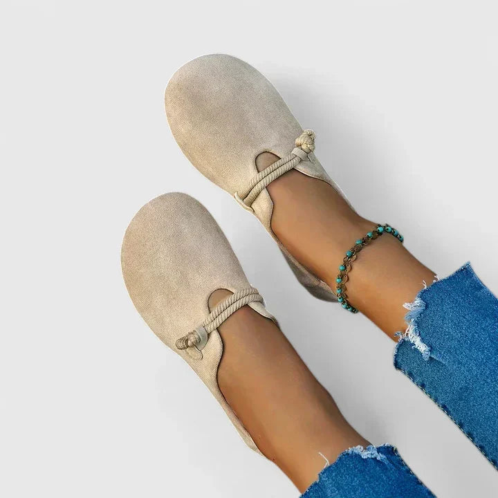 Allegra orthopaedic lace-up loafers - back view
