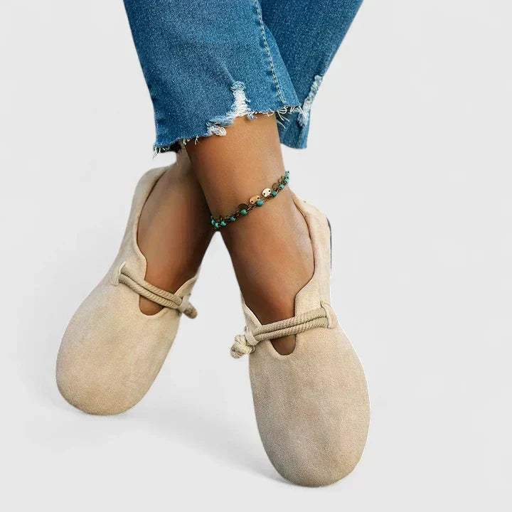 Allegra orthopaedic lace-up loafers - styled view