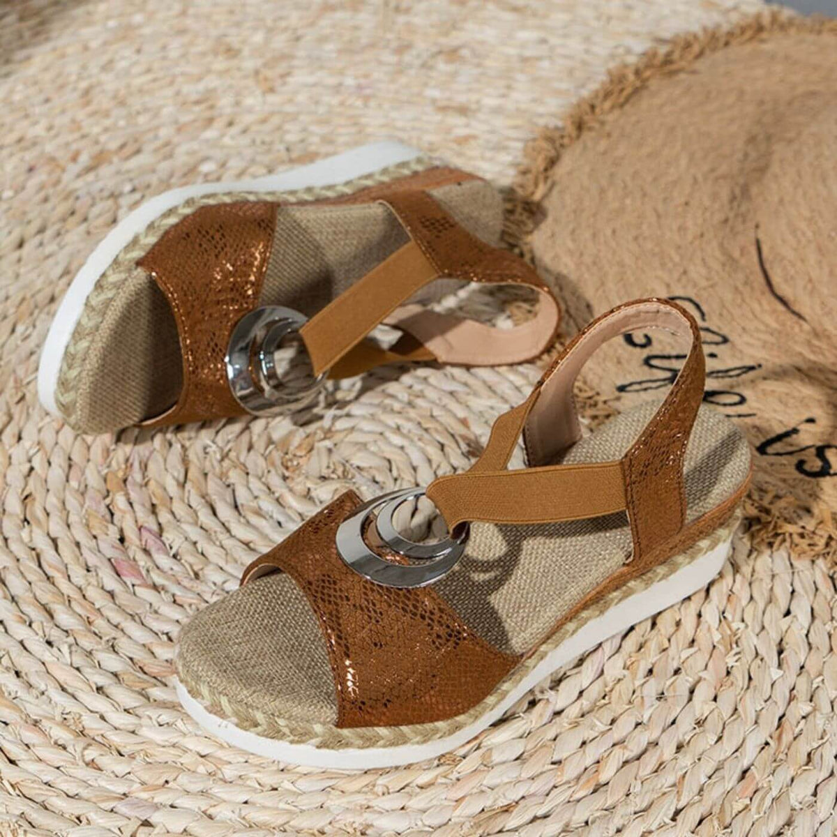 Amadea orthopaedic platform sandals - styled view