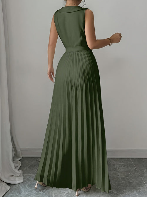 Beatrice blazer style ruffle dress - side view