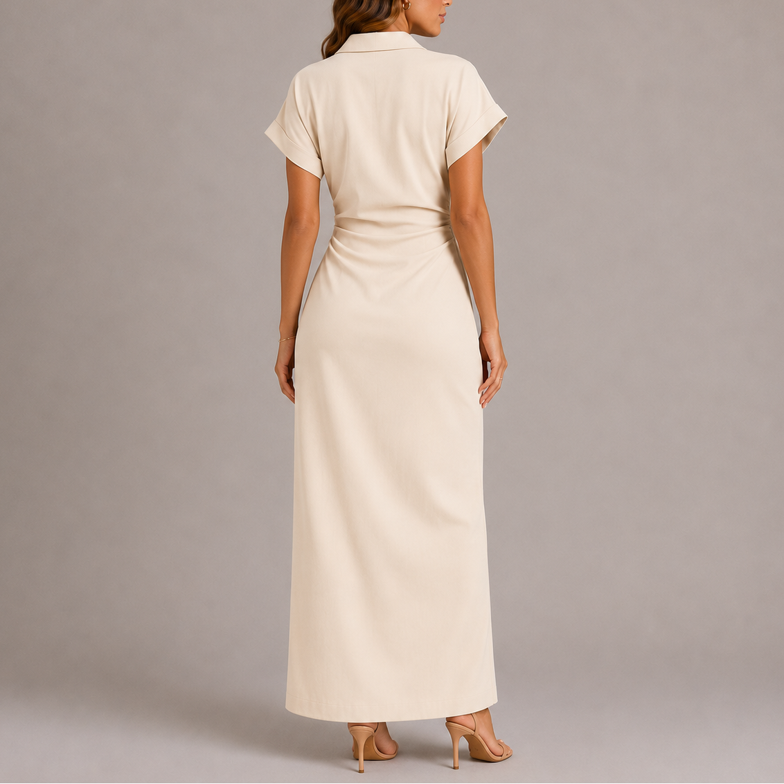 Beatrix tailored shirt midi dress - styled outfit