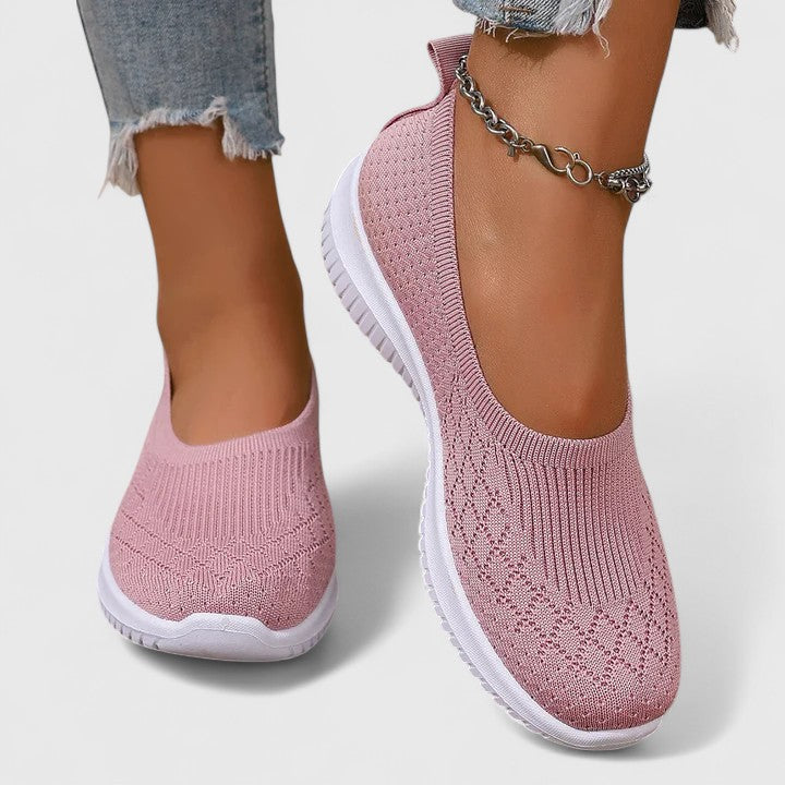Briseis orthopaedic slip-on shoes - styled view