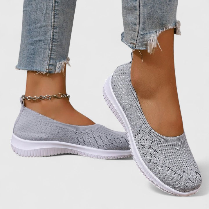 Briseis orthopaedic slip-on shoes - styled view
