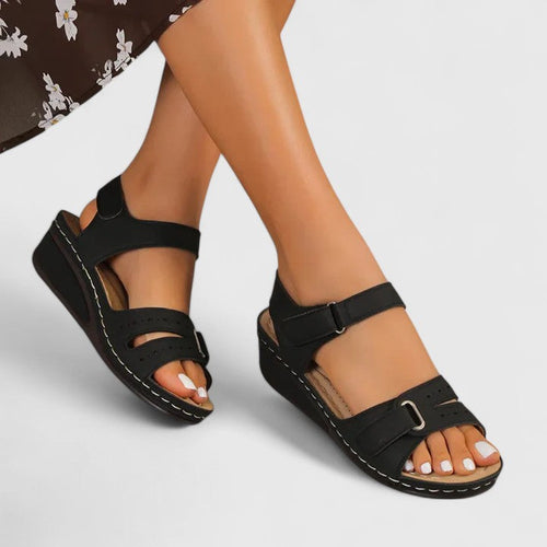 Calantha orthopaedic slide sandals - side view