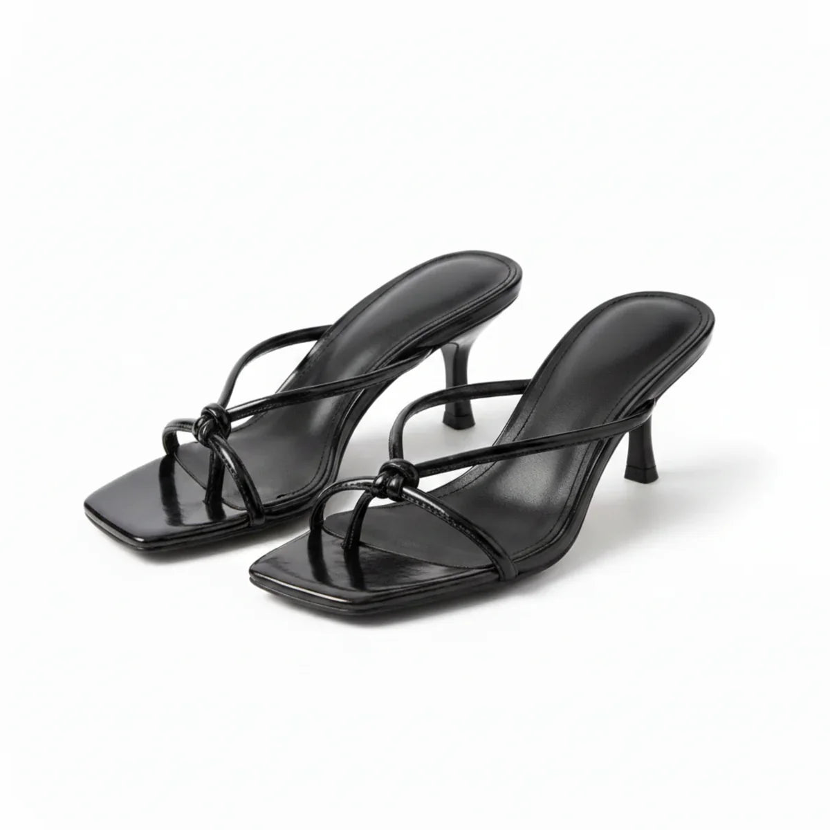 Corliss orthopedic heeled sandals - color Black alternate