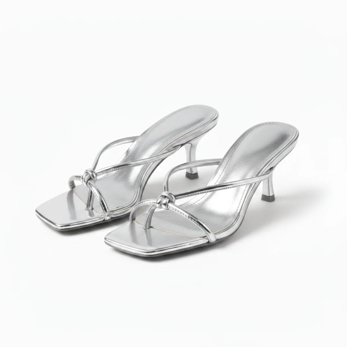 Corliss orthopedic heeled sandals - color Silver alternate