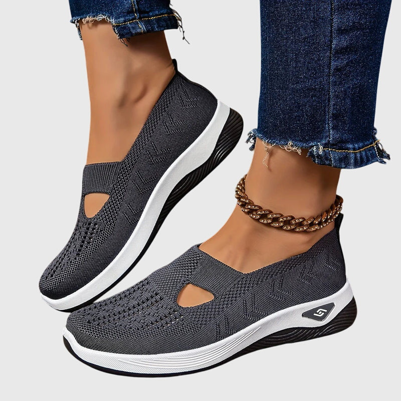 Cosima orthopaedic slip-on flats - styled view