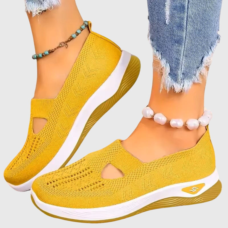 Cosima orthopaedic slip-on flats - styled view