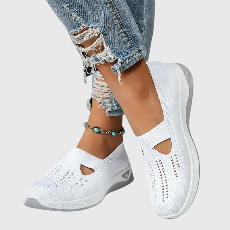 Cosima orthopaedic slip-on flats - styled view