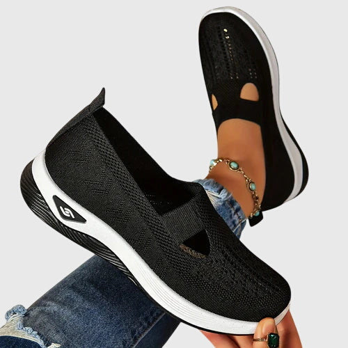 Cosima orthopaedic slip-on flats - styled view
