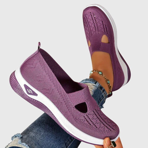 Cosima orthopaedic slip-on flats - styled view