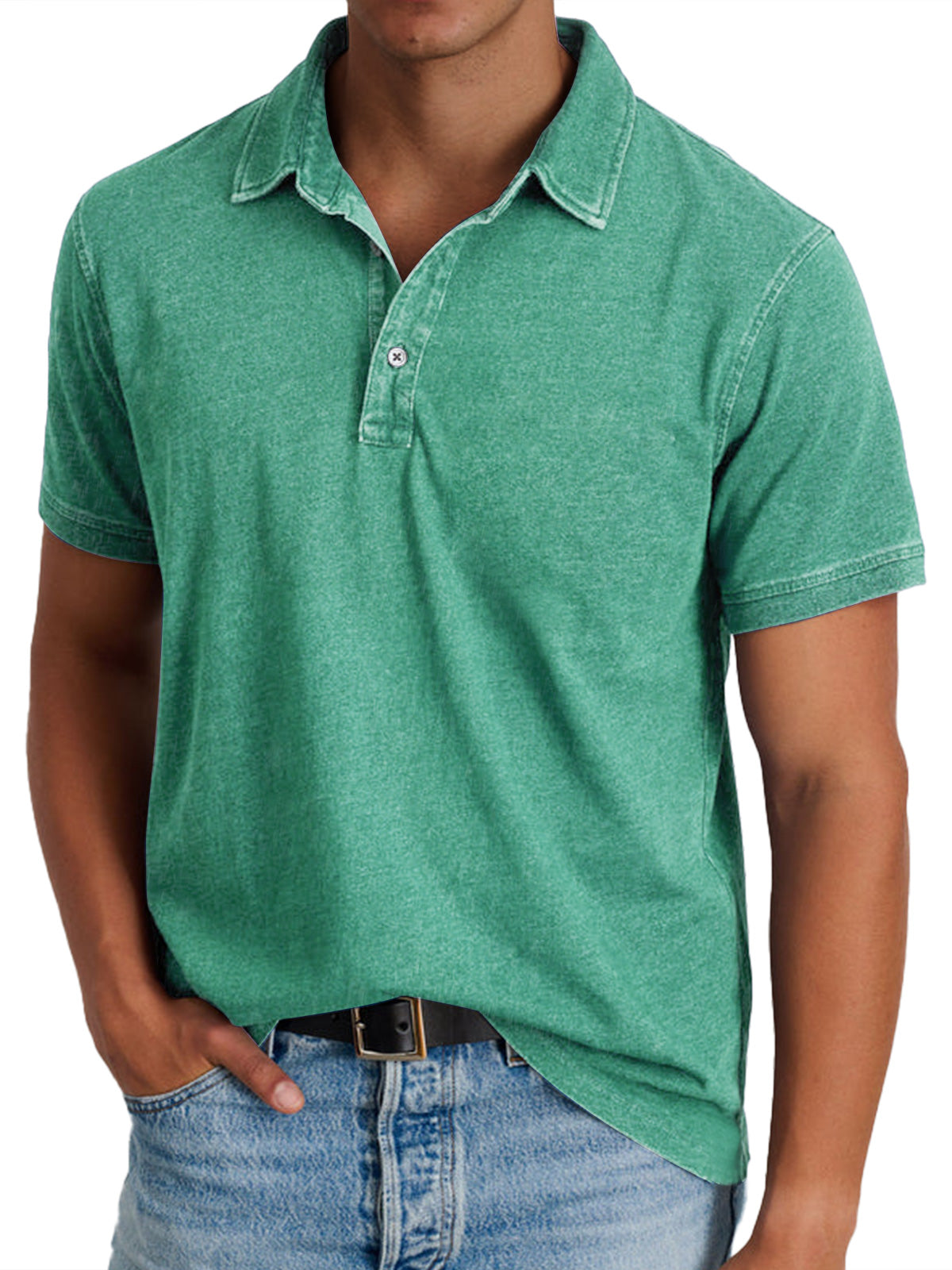 Dashiell heritage pique polo shirt - side view