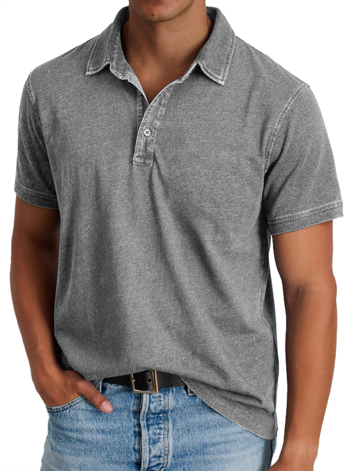 Dashiell heritage pique polo shirt - back view