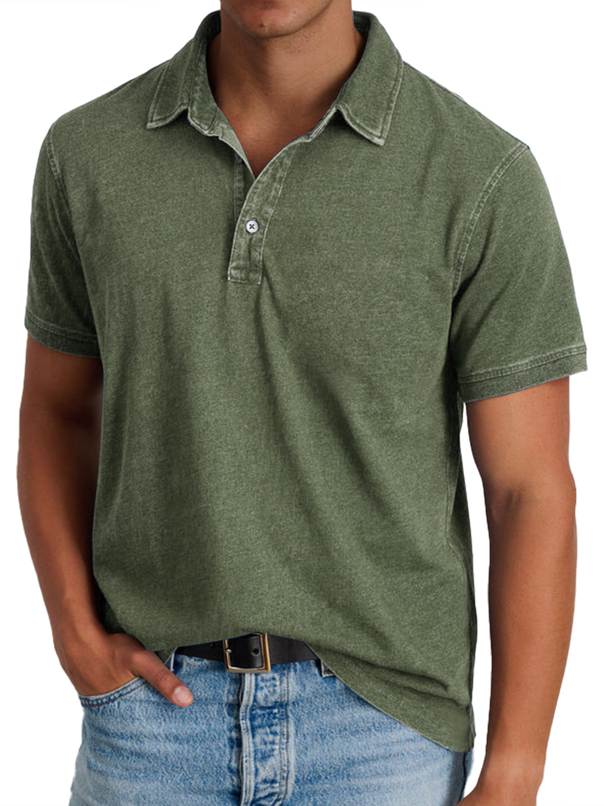 Dashiell heritage pique polo shirt - styled view