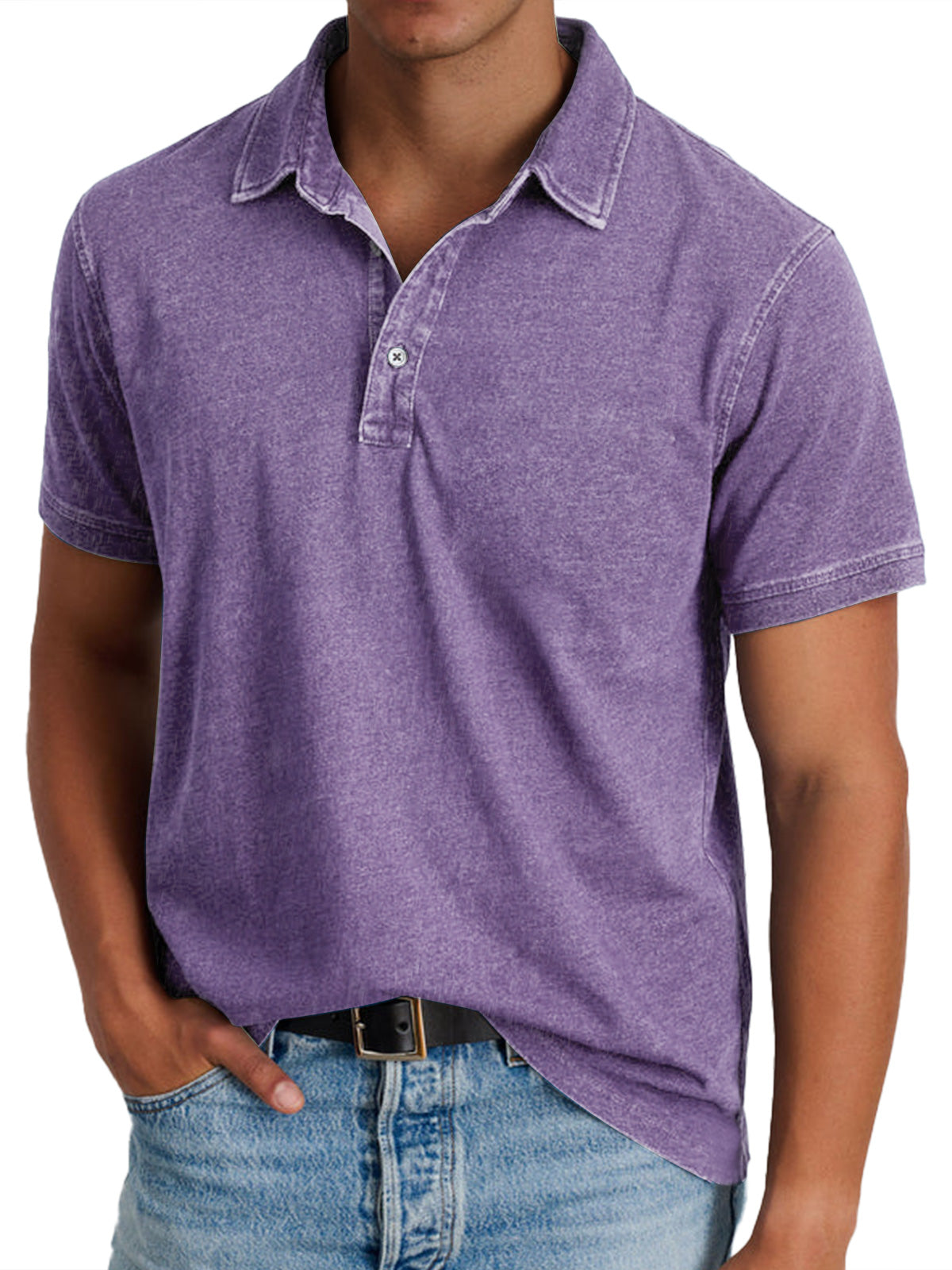 Dashiell heritage pique polo shirt - styled view