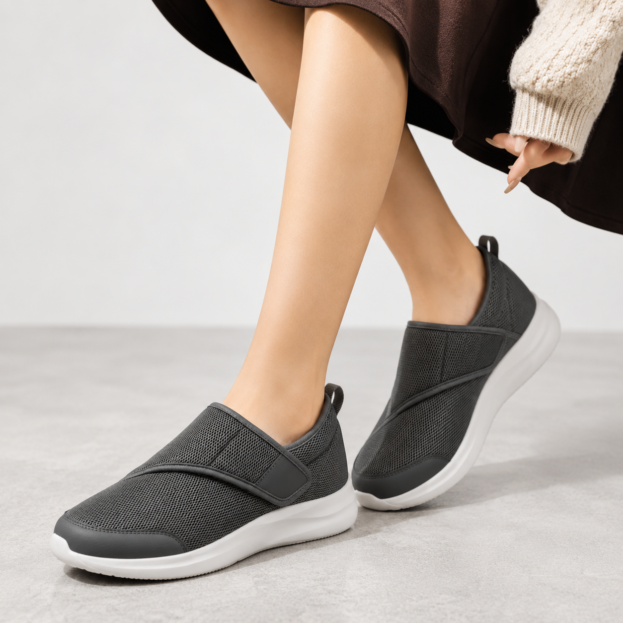 Devika extra wide shoes - side view