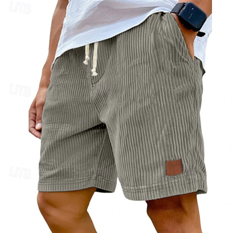 Dorian lace corduroy shorts - detail view