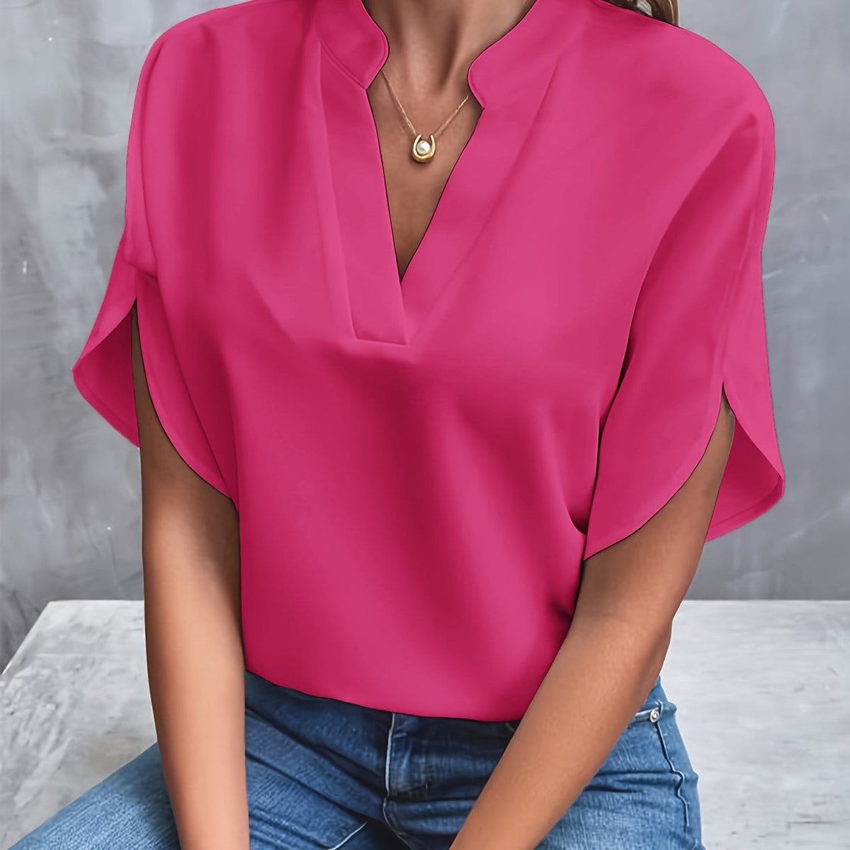 Elspeth draped linen shirt - additional view