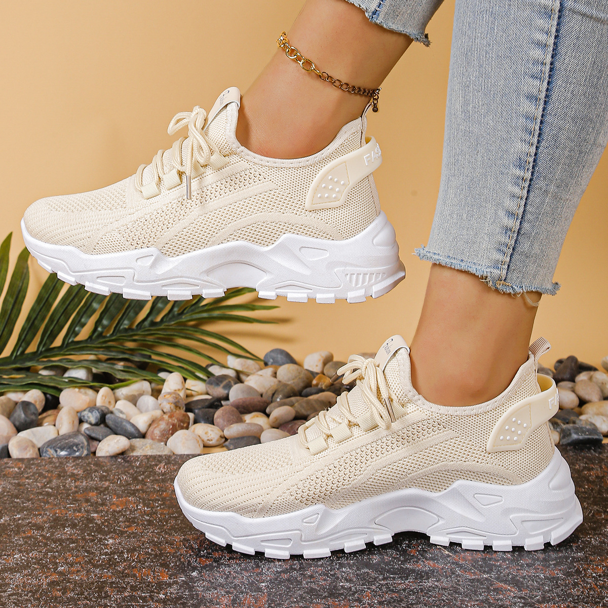 Eulalie orthopaedic wide-fit sneakers - front view