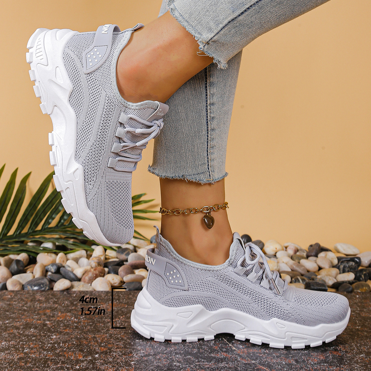 Eulalie orthopaedic wide-fit sneakers - styled view
