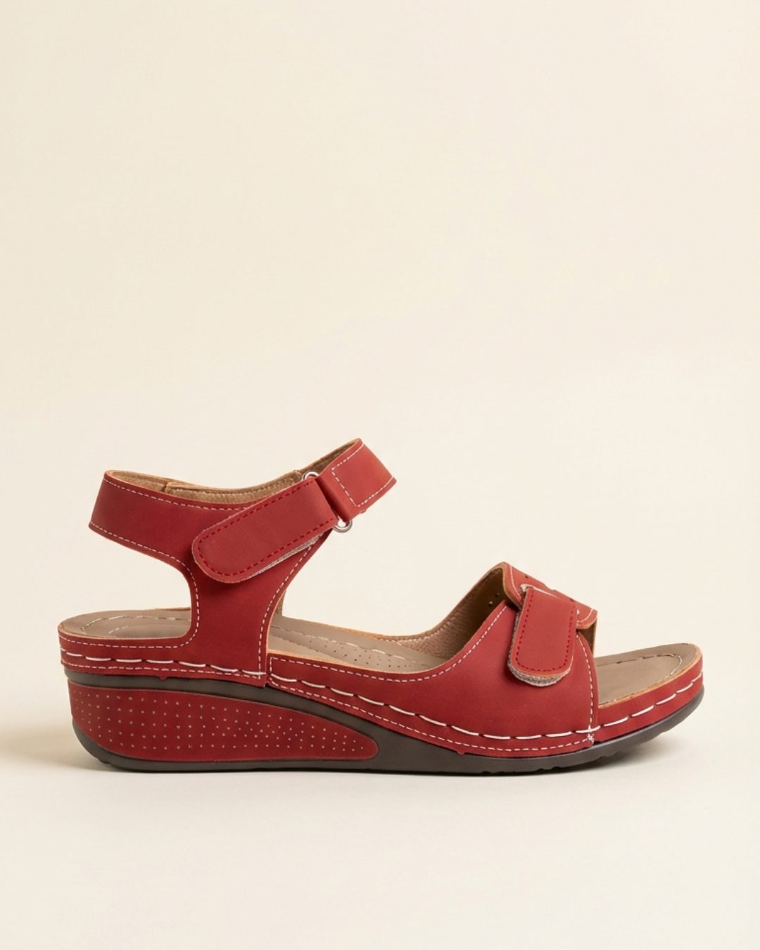 Evadne orthopaedic strap sandals - front view
