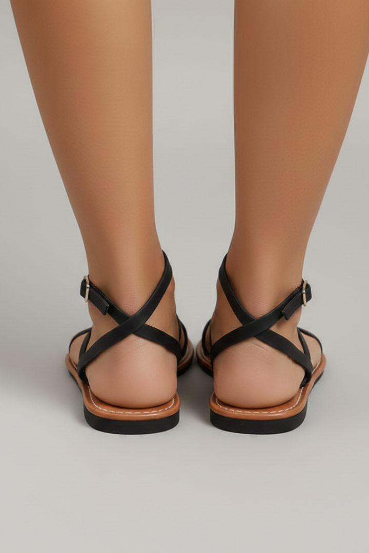 Faustine strappy crisscross sandals - detail view