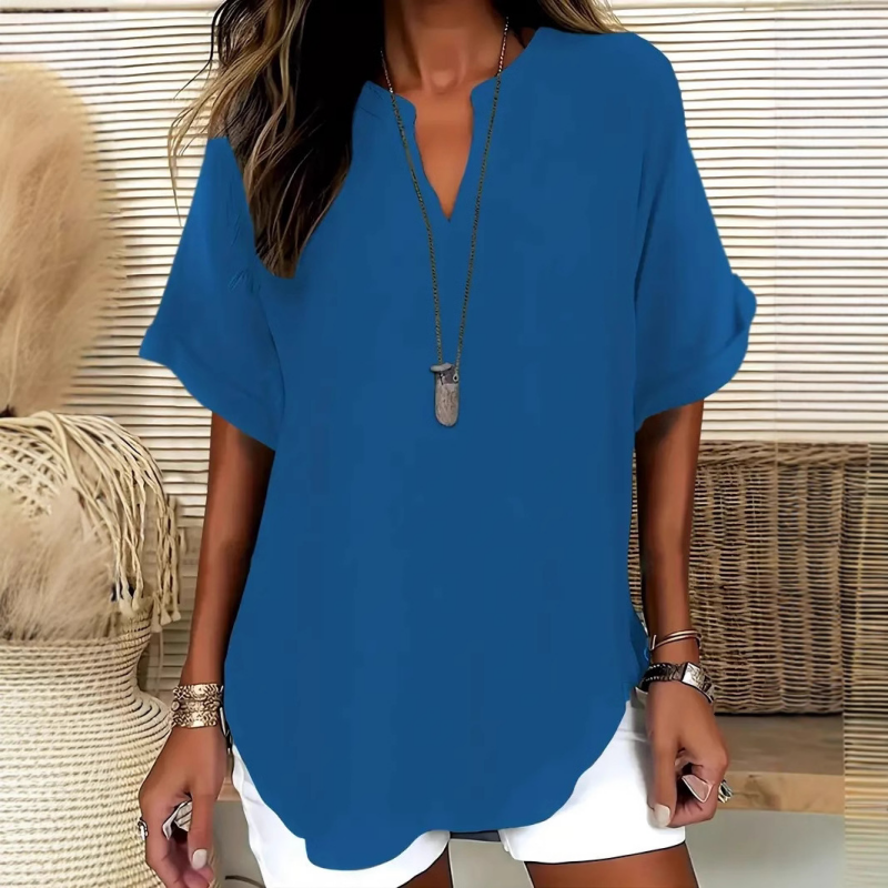 Gwyneira v-neck long sleeve top - side view