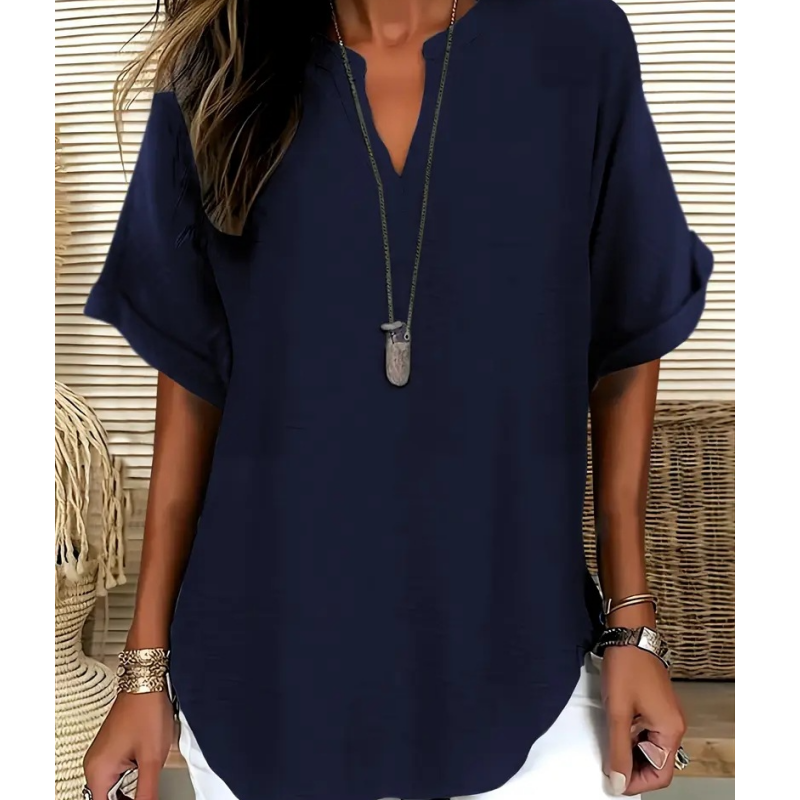 Gwyneira v-neck long sleeve top - styled view