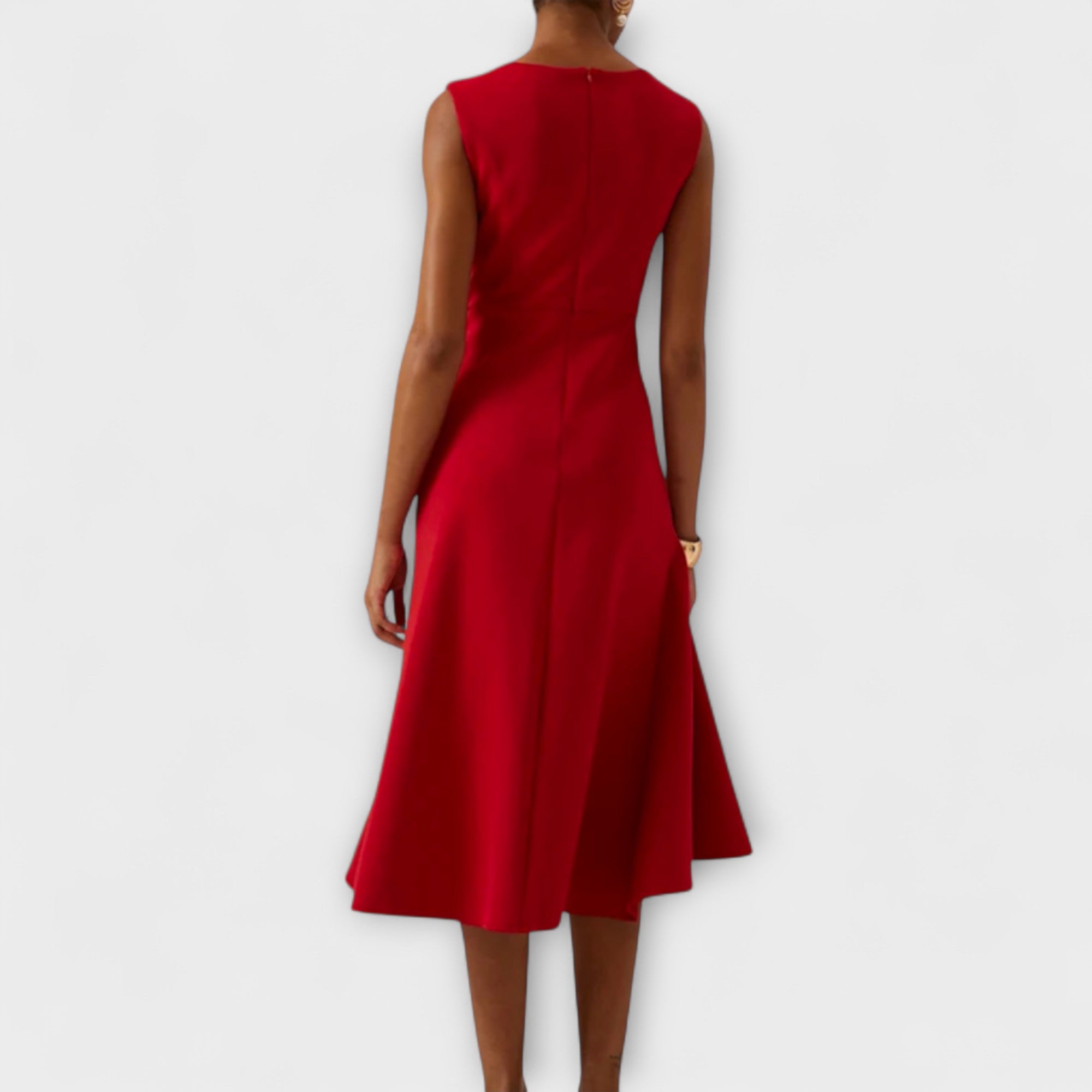 Hedwig ruffle midi cocktail dress - side view
