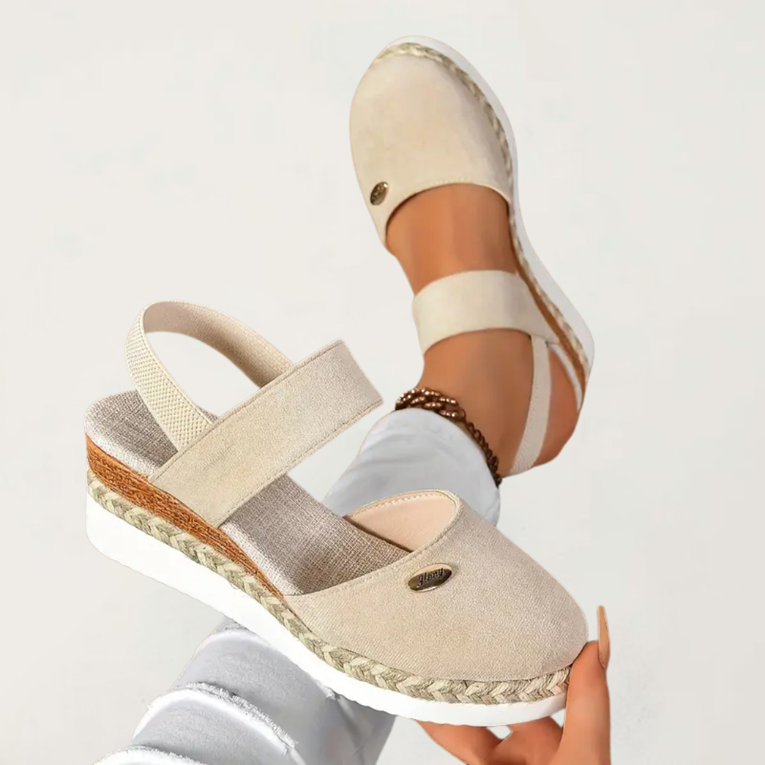 Hesper orthopaedic gel-cushioned sandals - front view