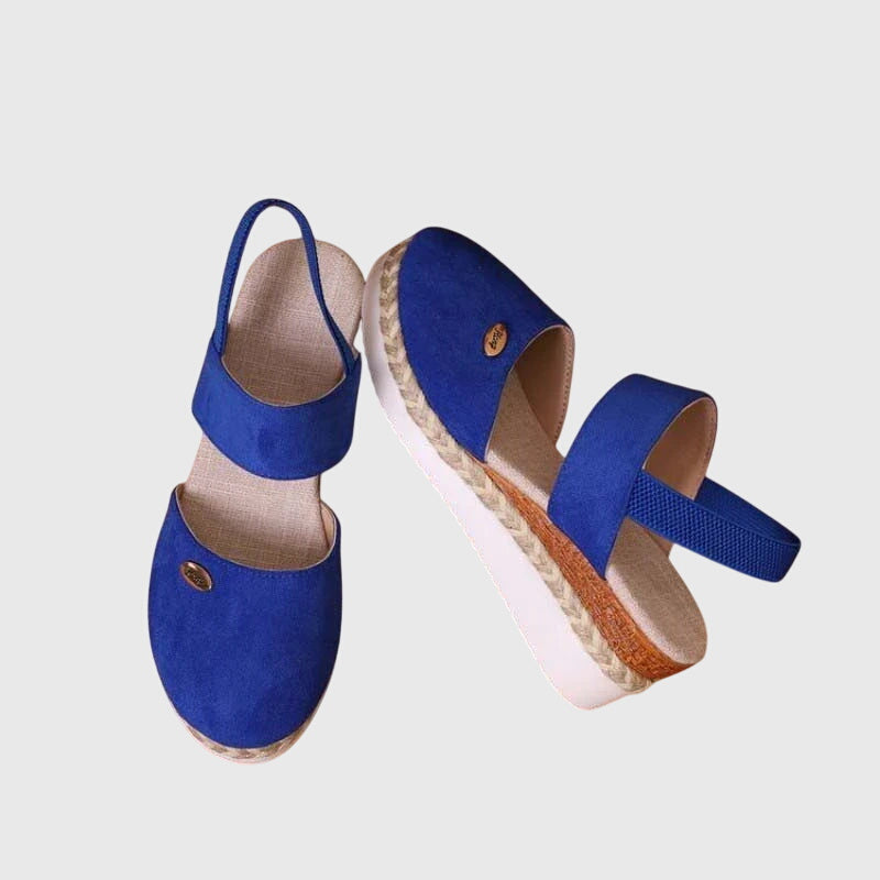 Hesper orthopaedic gel-cushioned sandals - styled view