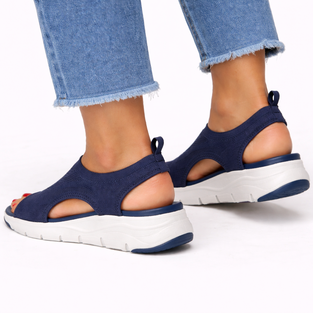 Idalia orthopedic slip-on walking shoes - color Blue