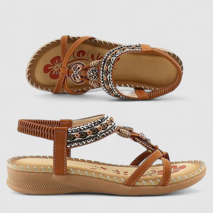 Indira orthopaedic platform sandals - styled view