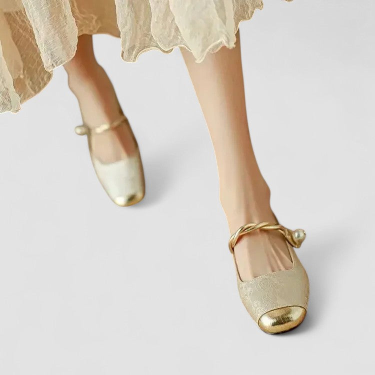 Iolanthe orthopaedic Mary Jane flats - styled view