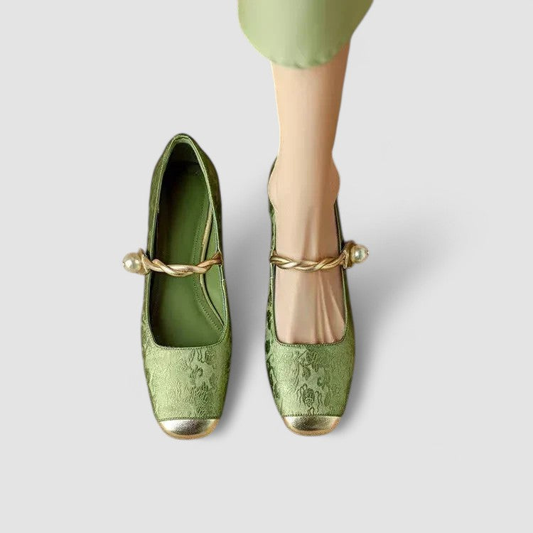 Iolanthe orthopaedic Mary Jane flats - back view