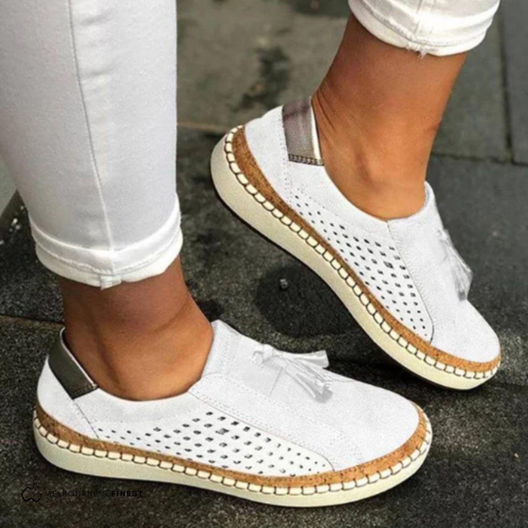 Ismay orthopaedic slip-on shoes - back view