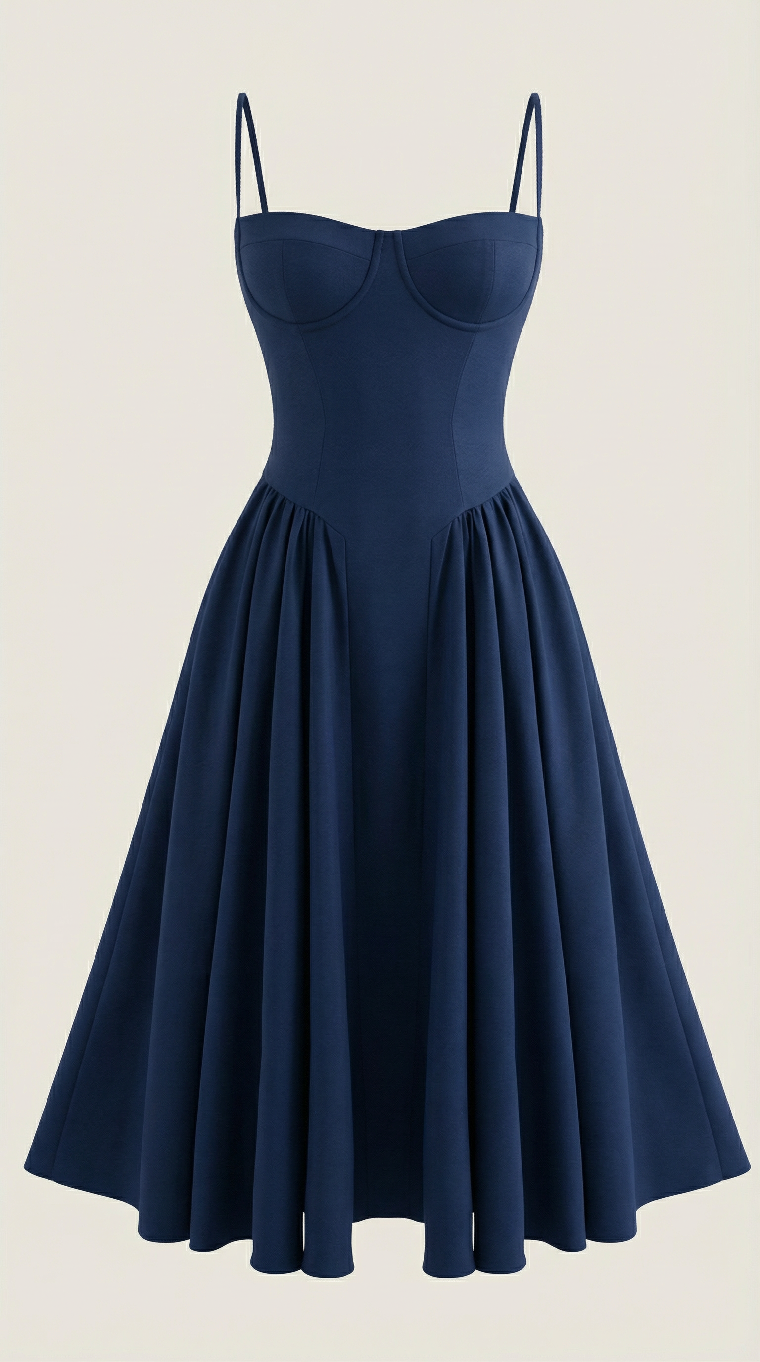 Isolde floral corset wedding guest midi dress - detail 6