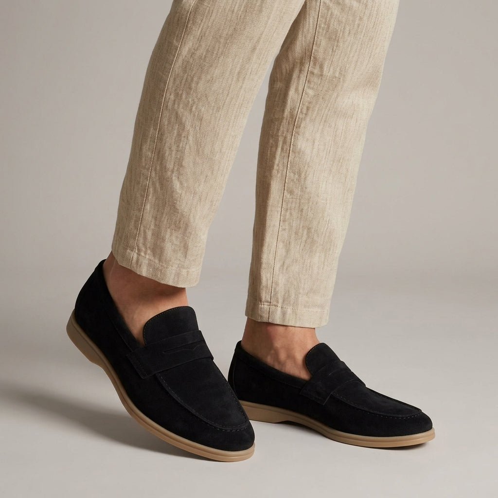 Jareth suede loafers - side view