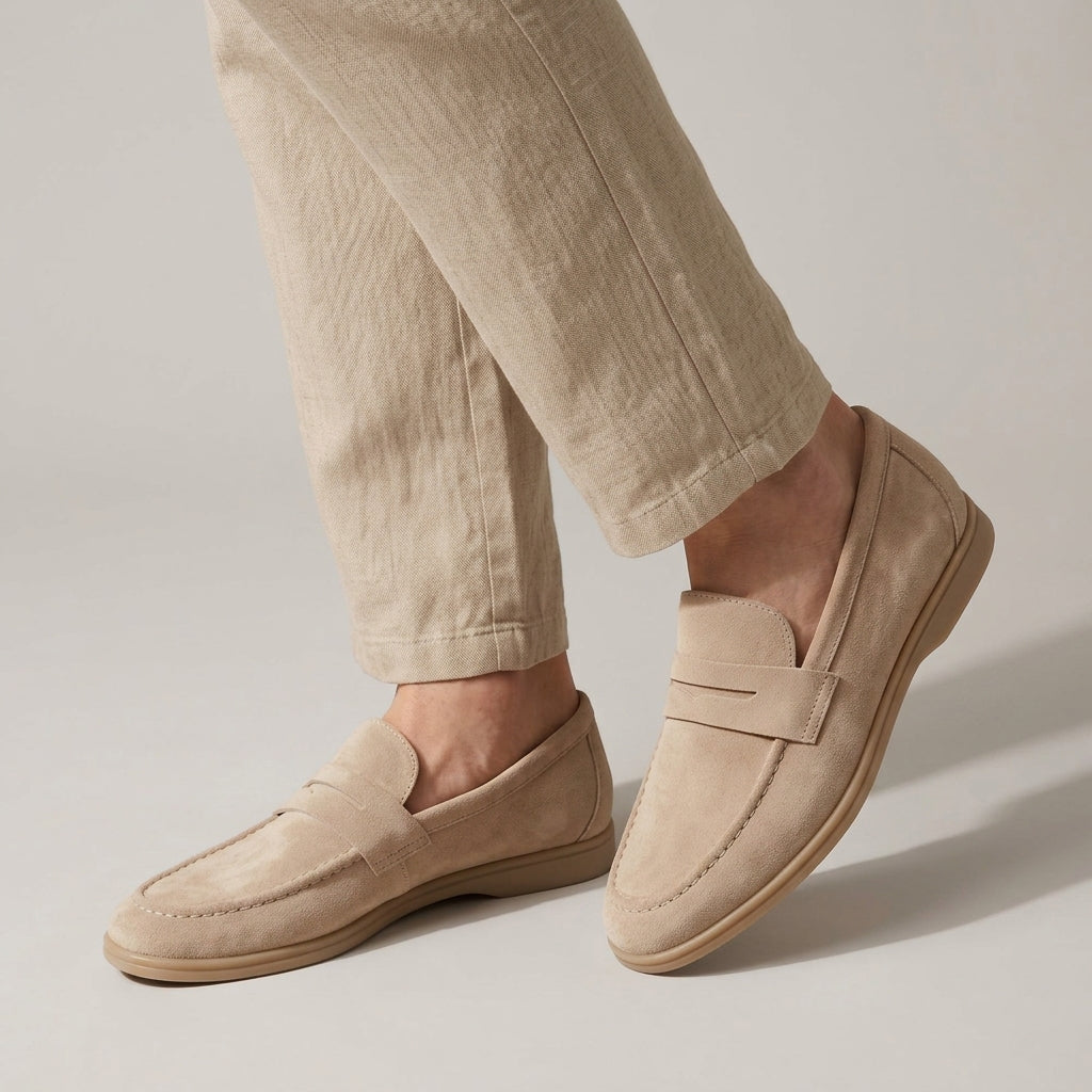 Jareth suede loafers - back view