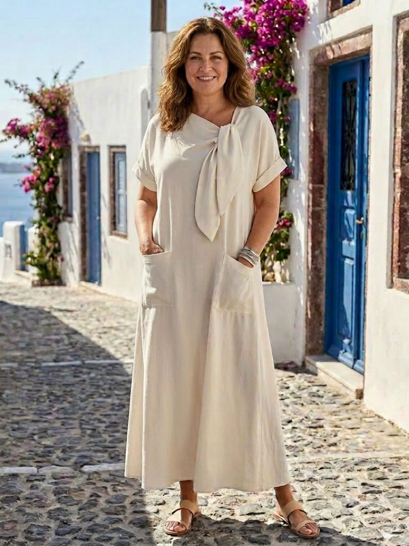 Kirsten pocket maxi dress - front view