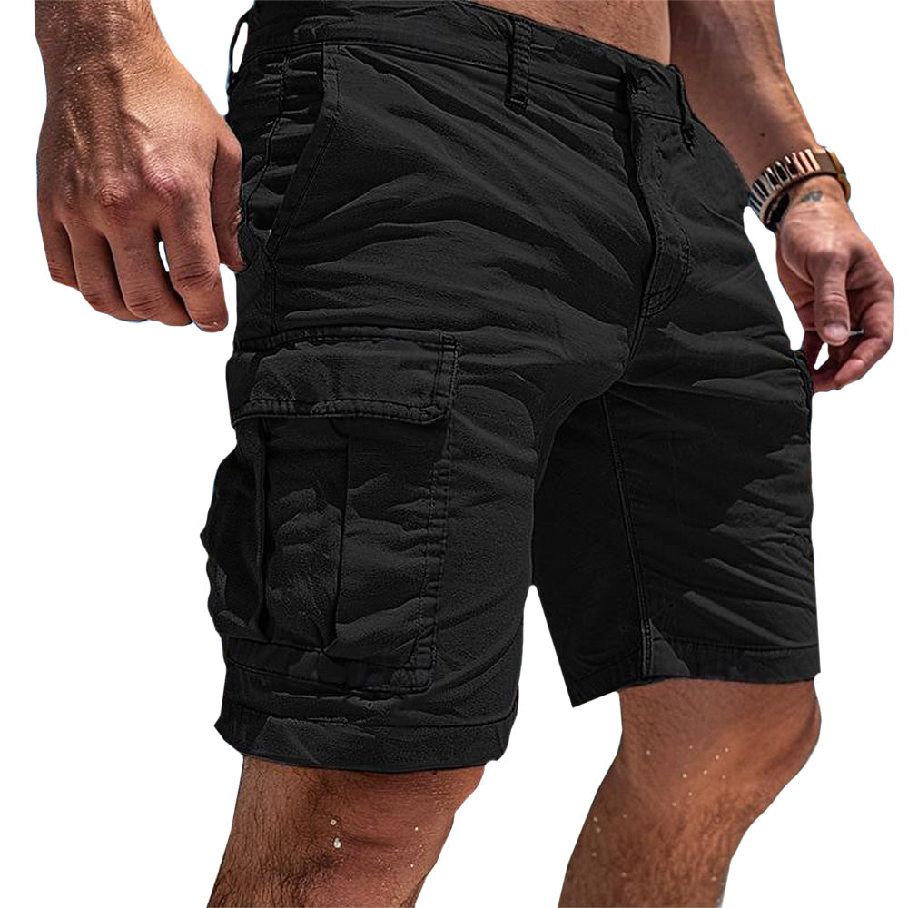 Leopold utility cargo shorts - detail view