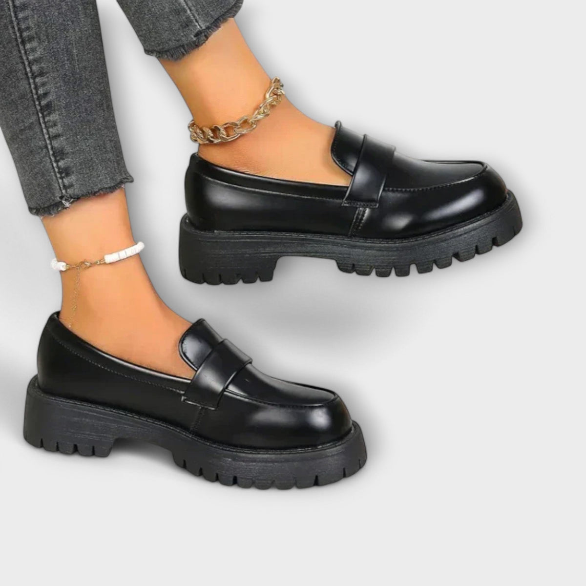 Liora orthopaedic loafers - styled view