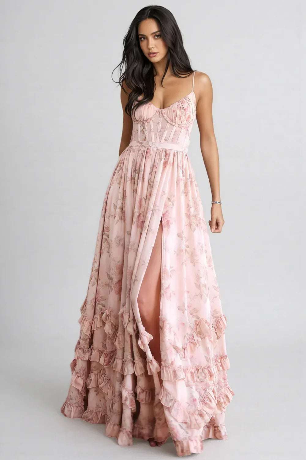 Marcella floral corset maxi dress - color option