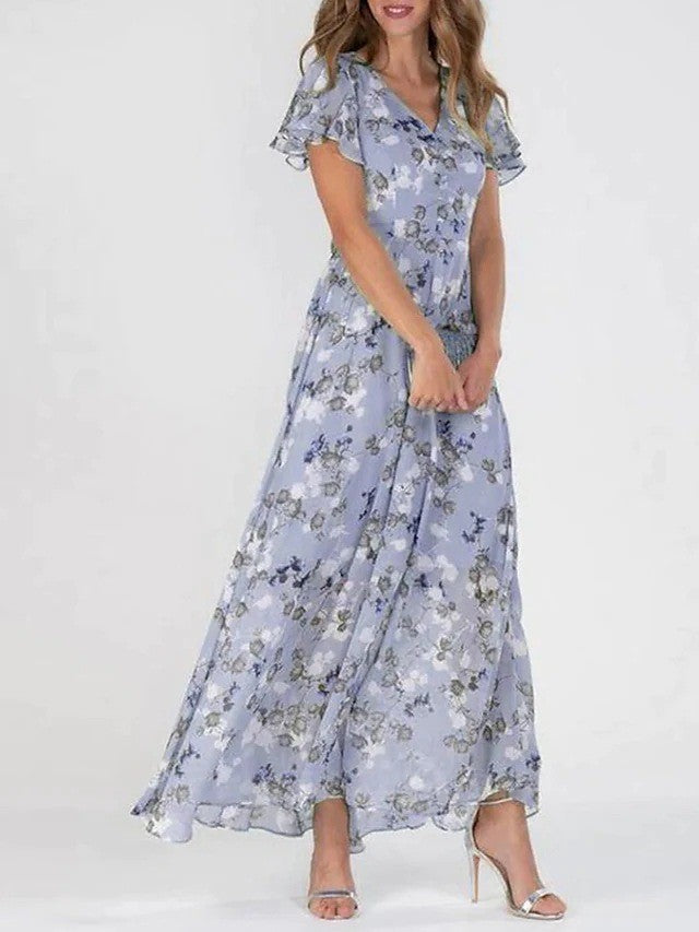 Marisela floral wedding guest maxi dress - colour options