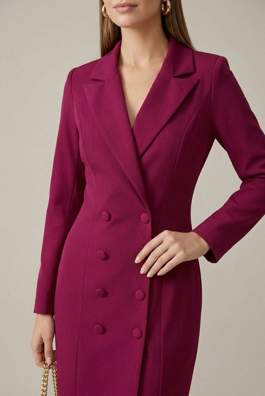 Marjorie double breasted blazer dress - side view