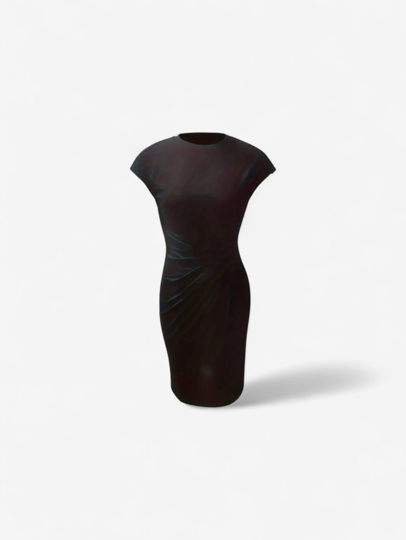 Mette ruched bodycon midi dress - back view
