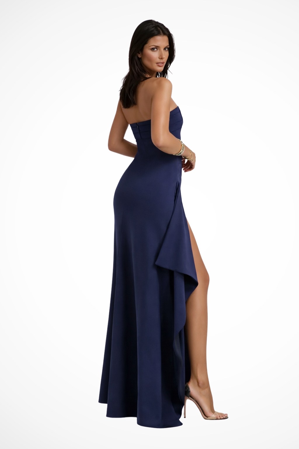 Nora strapless evening maxi dress - color option